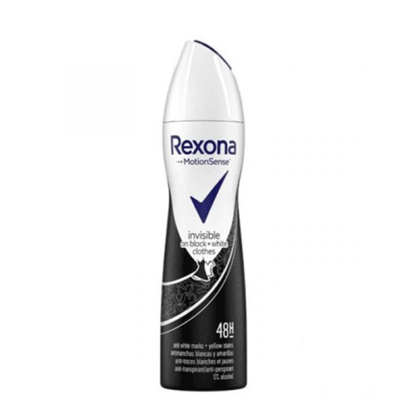 اسپری بدن زنانه اینویزیبل بلک اند وایت زنانه رکسونا rexona