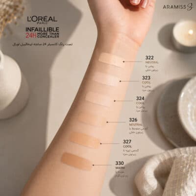 کانسیلر مایع 24 ساعته اینفالیبل لورال More Than Concealer