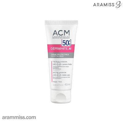 کرم ضد آفتاب ضد آب دپی وایت SPF 50 ای سی ام