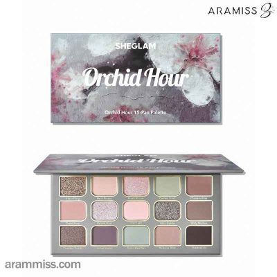 پالت سایه 15 رنگ ساعت ارکیده شیگلم مدل Orchid Hour