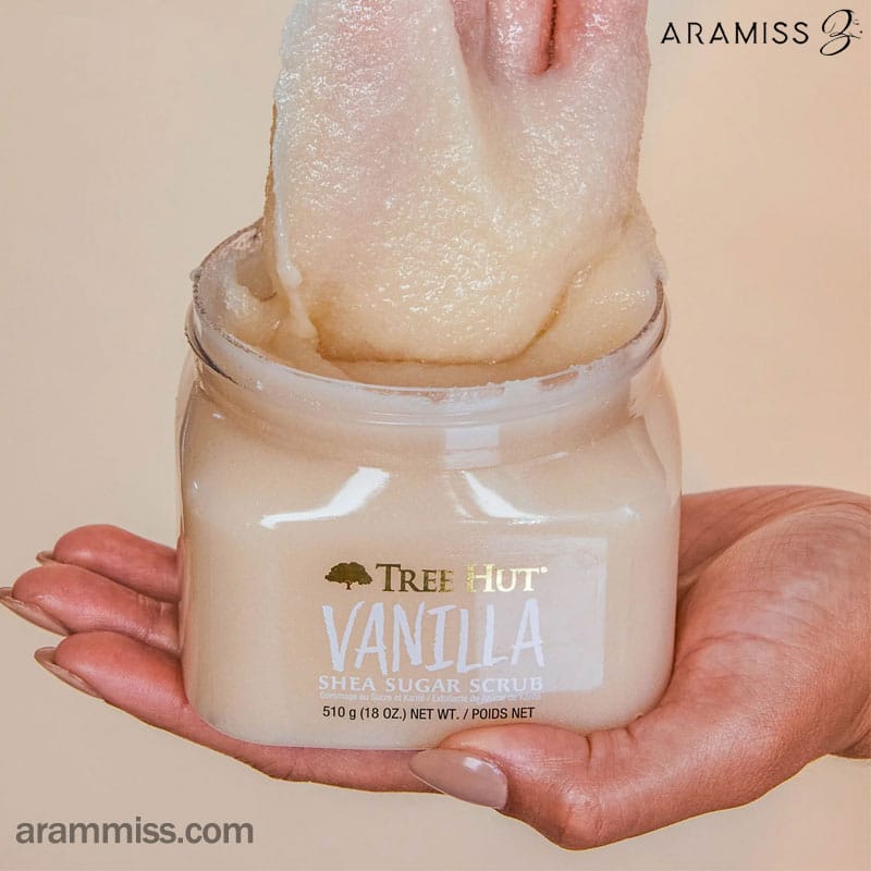 اسکراب بدن وانیلی تری هات TREE HUT Vanilla Shea Sugar Scrub