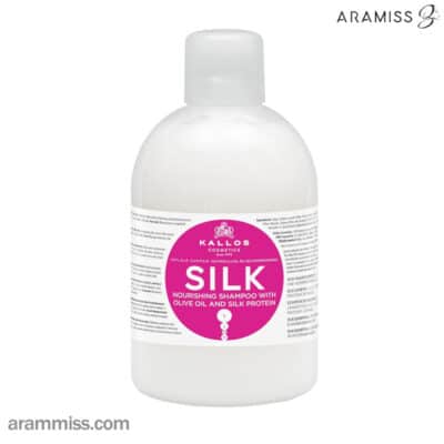 شامپو عصاره ابریشم و روغن زیتون کالوس Kallos