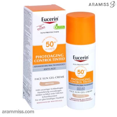 ژل کرم ضد آفتاب رنگ مدیوم اوسرین EUCERIN
