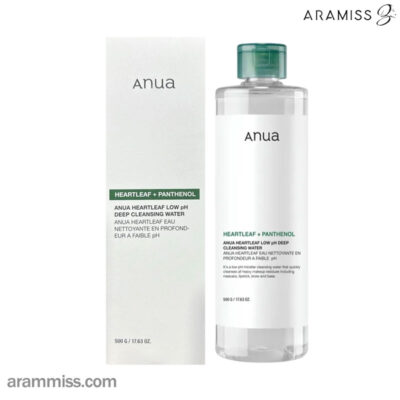 میسلار واتر هارتلیف آنوا Anua Heartleaf Low pH Deep Cleansing Water 500g