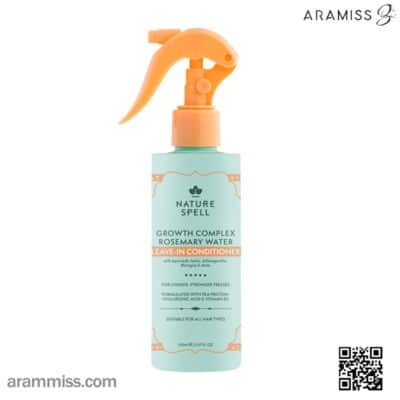 اسپری نرم‌کننده مو بدون آبکشی رزماری نیچر اسپل Nature Spell Rosemary Water Leave-in Conditioner