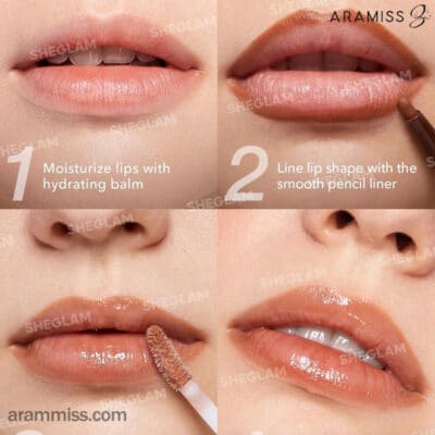 ست لیپ گلاس و مداد لب کوکا کیس ویلی ونکا شیگلم Sheglam Cocoa Kiss Lip Duo