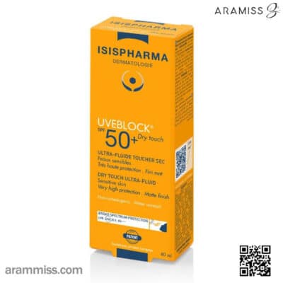 فلوئید ضد آفتاب بی رنگ درای تاچ یووی بلاک آیسیس فارما SPF50