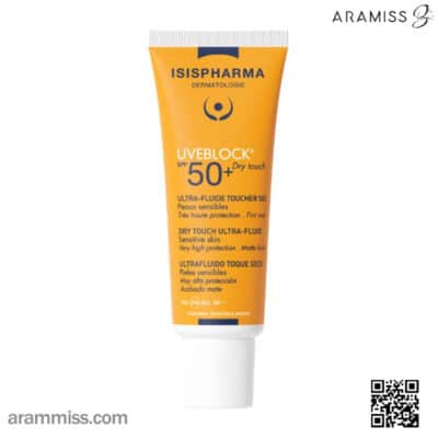 فلوئید ضد آفتاب بی رنگ درای تاچ یووی بلاک آیسیس فارما SPF50