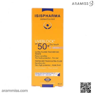 فلوئید ضد آفتاب رنگی درای تاچ یووی بلاک ایسیس فارما SPF50