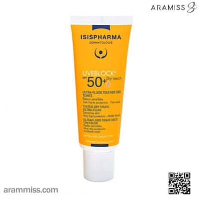 فلوئید ضد آفتاب رنگی درای تاچ یووی بلاک ایسیس فارما SPF50