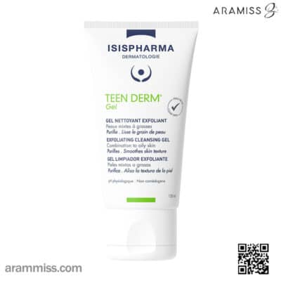 ژل شستشوی ضدجوش پوست چرب تین‌درم ایسیس فارما Teen Derm Gel