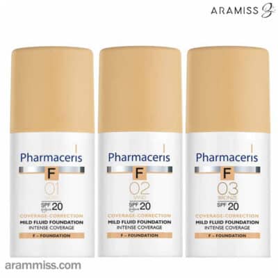 کرم پودر فلوئید با پوشش قوی فارماسریز Pharmaceris F SPF20