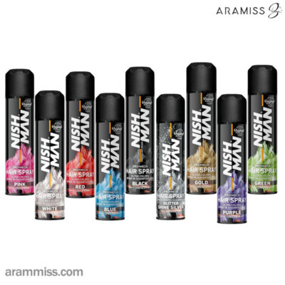 اسپری رنگ مو نیش من hair color spray nish man