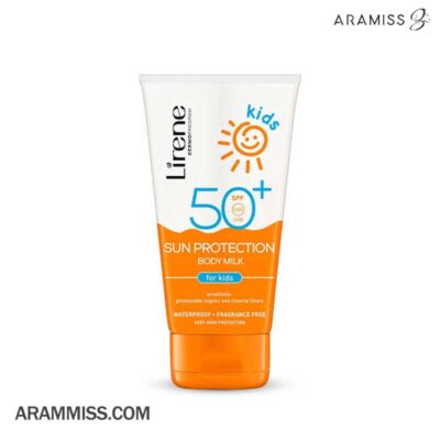 لوسیون محافظ آفتاب شیر بدن کودک spf50 Lirene