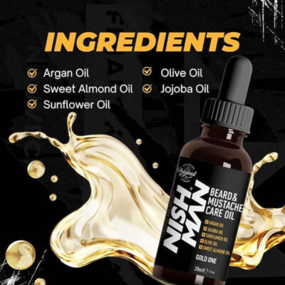 روغن ریش و سبیل نیشمن Gold One
