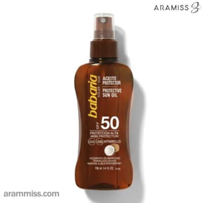 روغن برنزه کننده نارگیل باباریا SPF50