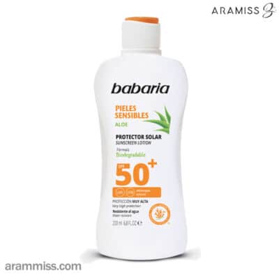 لوسیون ضد آفتاب پوست حساس باباریا SPF50+