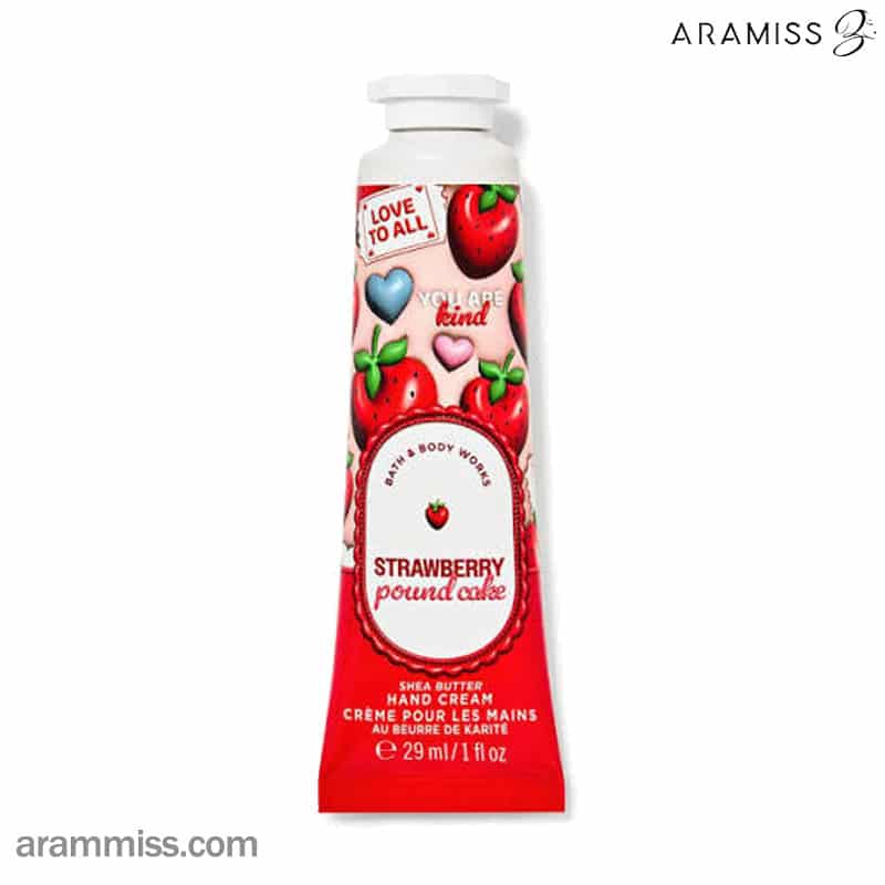 کرم دست بث اند بادی ورکس Strawberry Pound Cake کرم دست بث اند بادی ورکس Strawberry Pound Cake