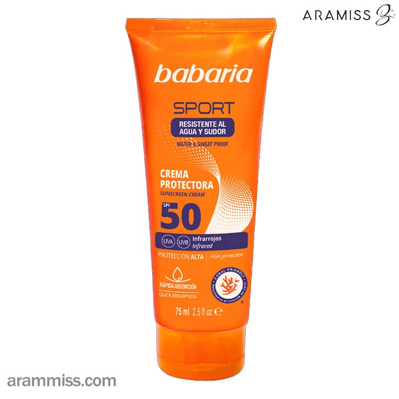 کرم ضد آفتاب اسپرت باباریا SPF50 کرم ضد آفتاب اسپرت باباریا SPF50