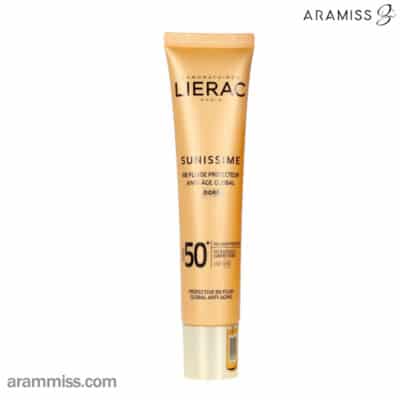 فلوئید ضد آفتاب رنگی طلایی لیراک SPF50+