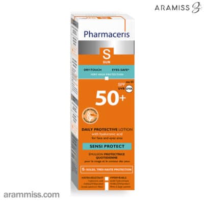 لوسیون ضد آفتاب روزانه صورت و دور چشم SPF 50+ فارماسریز S