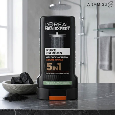 شامپو سر و بدن ۵ در ۱ پیور کربن لورال Pure Carbon