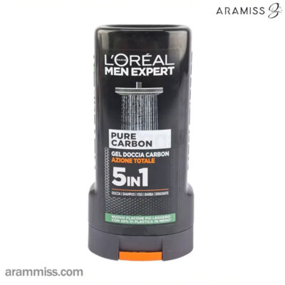 شامپو سر و بدن ۵ در ۱ پیور کربن لورال Pure Carbon