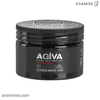 ژل مو مشکی آگیوا پوشاننده موهای سفید Black Gel