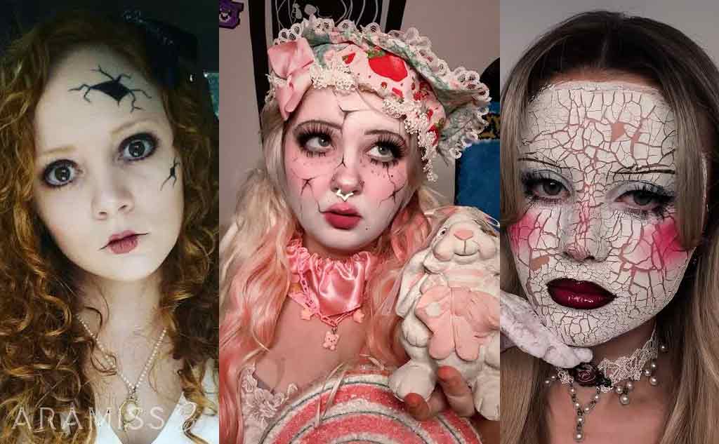 آرایش عروسک چینی ترکخورده