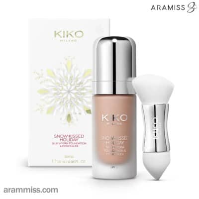 کرم پودر و کانسیلر دوکاره سیلکی هیدرا اسنو کیسد کیکو SPF 30